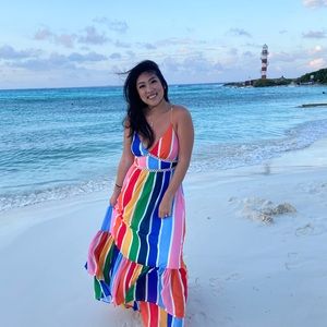 COLORFUL MAXI DRESS | VICI | SIZE M